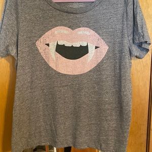 Grayson/ Threads Target vampire fangs Halloween shirt